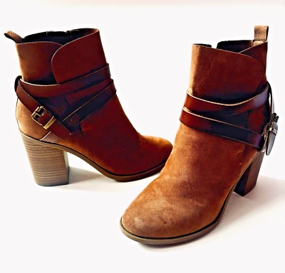 Botines Madden Girl Eliot color tostado oscuro botines para mujer talla 8 EE. UU. informales trabajo divertido Foto 1 de 4