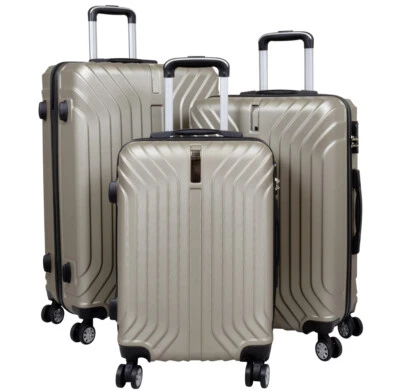 Hartschalen-Trolley Reisekoffer Flugzeugkoffer Kabinentrolley aus robustem ABS - Bild 1 von 4