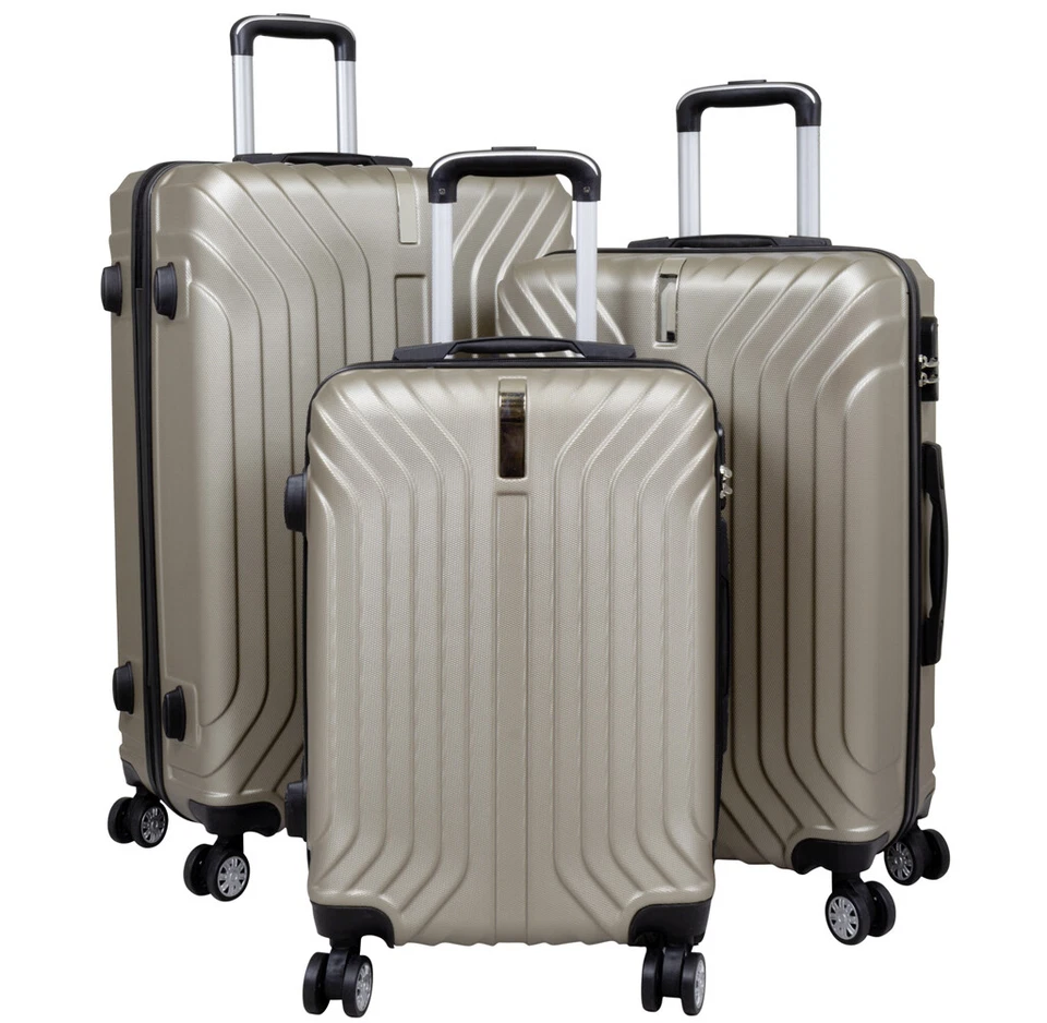 Hartschalen-Trolley Reisekoffer Flugzeugkoffer Kabinentrolley aus robustem ABS - Bild 1 von 4