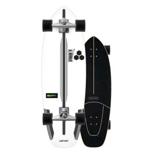 CARVER Channel Island Complete Skateboard HAPPY 2021 w/ CX Raw WHITE 30.75 X 9.7 - Foto 1 di 1