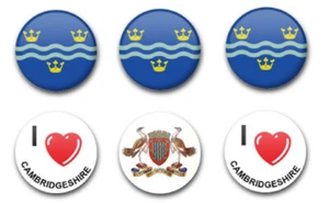 INSIGNIAS BOTÓN 25MM 1" CAMBRIDGESHIRE X6 - Imagen 1 de 1