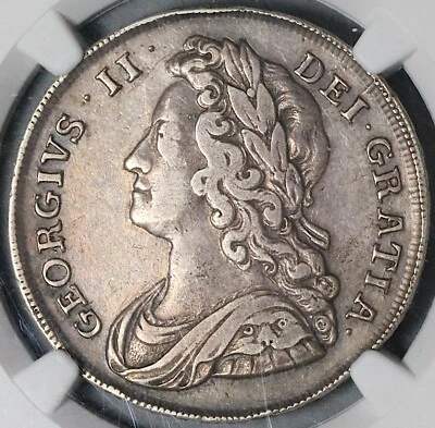 1741 NGC VF 35 George II 1/2 Crown Great Britain Silver Coin (22081401C) - Image 1 of 4