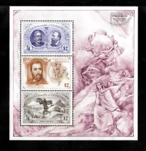 Dominica 1997 - Unión Postal Universal - Hoja de 3 estampillas - Scott #1964 - MNH - Imagen 1 de 1