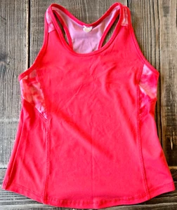 Umbro Girls Tank Top Small Pink Mesh Scoop Neck Racerback Activewear Running - Picture 1 of 8