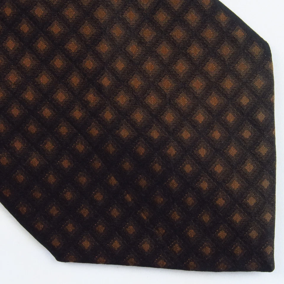 Alfani Black Orange Green Micro Check Fade Mens Neck Tie 58x4 Modern Sleek - Image 1 of 4