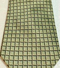 Mens Tie Silk Classic Greens Necktie Carlos Devenezia Roma  62 Long  4 Wide