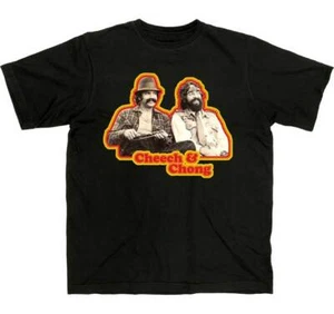 Cheech & Chong Retro Photo M, L, XL, 2XL Black T-Shirt - Picture 1 of 1