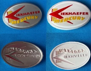 X2 Reproduction Vintage Mercury Kiekhaefer Outboard Emblem (Combo) - Picture 1 of 5
