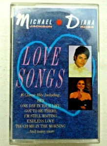 MICHAEL JACKSON / DIANA ROSS - LOVE SONGS - CASSETTE - Picture 1 of 4