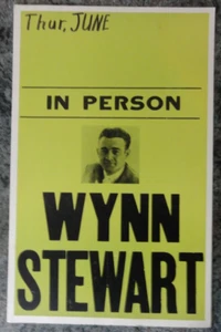 Póster en persona de tarjeta de ventana de Wynn Stewart - Imagen 1 de 4