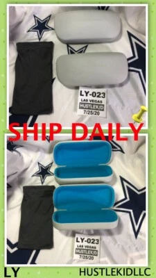 Lote 2 Gafas de sol Warby Parker a granel Estuche rígido con almeja 1 bolsa de tela protectora Foto 1 de 4