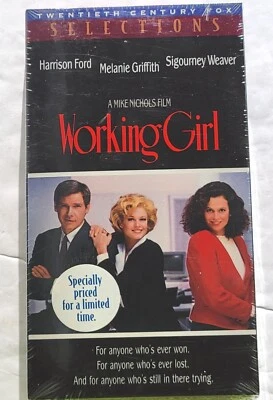 Working Girl Sealed VHS 1995 Melanie Griffith Harrison Ford Sigourney Weaver  Foto 1 de 4