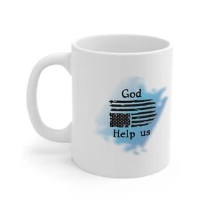 Distressed Flag Ceramic Mug 11oz - Picture 1 of 5