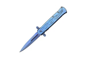 TAC Force Folding Blade, 3.75in Blue Titanium Stainless Steel Handle TF-873BL - Picture 1 of 1