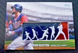 2018 Topps Baseball Series 1 PWP-BB Players Weekend Logo Patch Card Bryon Buxton - Picture 1 of 2
