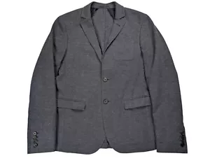 Allsaints Spitalfields Cale Blazer Men 36 Italian Cloth Black Heathered Casual - Picture 1 of 19