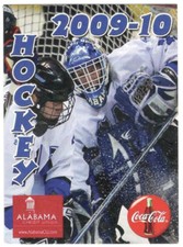 2009-10 University Of Alabama Huntsville Chargers College Men Hockey Schedule !!