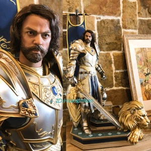 DAM TOYS WOW Llane Wrynn I Warcraft King Llane Resin Statue In Stock In Box - Picture 1 of 12