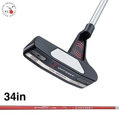 Odyssey TRI-BEAM #1 CS Putter 34in STROKE LAB Shaft Pistol Blue/Black Grip 2023 - Image 1 of 4