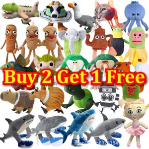 Tung Tung Sahur Italian Brainrot Frog Elephant Plush&Tralalero Tralala Doll Toy - Foto 1 di 58