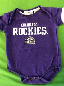 MLB Colorado Rockies Purple Bodysuit/Vest Newborn 0-3 Months - Picture 1 of 3