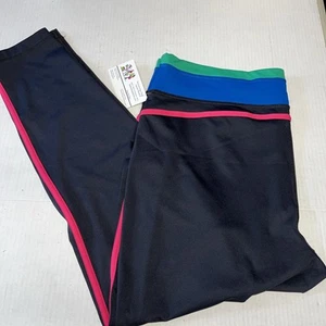 Fila Women's Fitness Yoga Black  Pants Size 2x NWOT - Picture 1 of 7