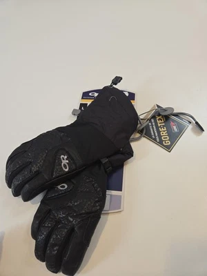 Guantes de investigación al aire libre para mujer medianos negros matices Gore-Tex impermeables esquí nieve Foto 1 de 4