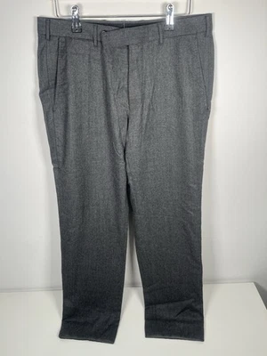 Ermenegildo Zegna Mens Grey 100% Wool Trousers 34 Regular Formal Suit Smart - Image 1 of 4