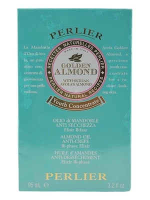 Aceite de almendras dorado Perlier anti-crepe bifásico concentrado juvenil elixir 3,2 oz nuevo en caja Foto 1 de 2