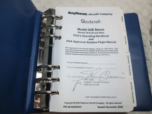 2005 FlightSafety Int. Beechcraft Baron G 58 Pilot Operating Handbook FAA Approv - Picture 1 of 3