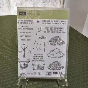 Stampin' Up! SPRINKLES OF LIFE Unmounted Photopolymer Stamps Set 22 Unused - Picture 1 of 2