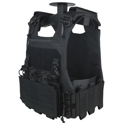 Tactical VCU Vest MOLLE Quick Release Plate Carrier Laser Cut 5.56 762 MAG Pouch - Image 1 of 4