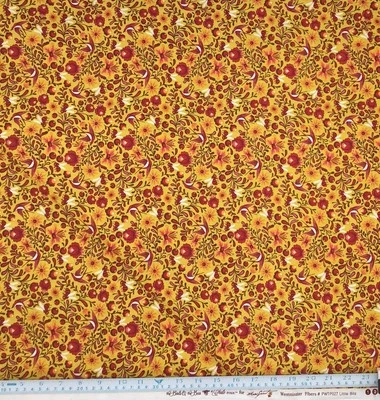 FREE SPIRIT FABRIC Tula Pink Fabric The Birds & The Bees Little Bits Honey OOP Fat Quarter RARE