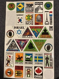 Reise Teil Stickerbogen Sammelalbum Basteln Sticker - Bild 1 von 4