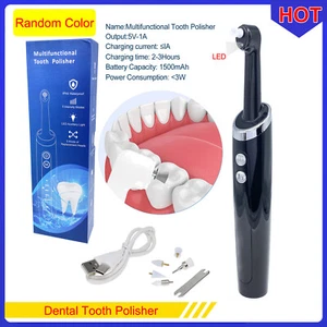 Tooth Polisher, Rechargeable Tooth Whitening Kit for Teeth Cleaning and Whitenin - Picture 1 of 13