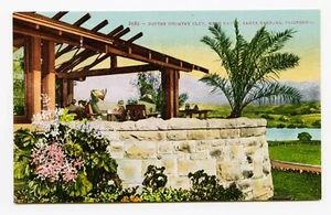 Potter Country Club, Hope Ranch, Santa Barbara, California - cartolina antica delle ferrovie dello Stato - Foto 1 di 2