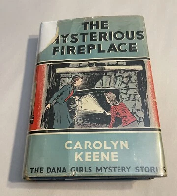 Dana Girls The Mysterious Fireplace Carolyn Keene Nancy Drew author Dust Jacket - Image 1 of 4