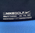 Nike Golf Jacket Therma Fit 1/4 Zip Pullover Mens Xxl Fleece Lined Navy Blue 2Xl