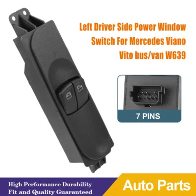 Per Mercedes-Benz Viano Vito autobus/scatola W639 interruttore lato guida alzacristalli - Immagine 1 di 4