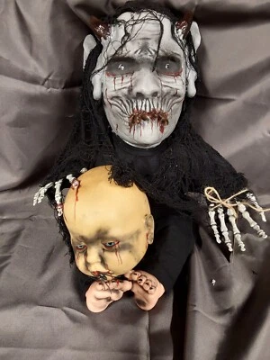 Sinisterly Sissy's 'Zolar" ' Undead,Spooky, Creepy,  Talking, 21" - Image 1 of 4