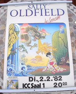 SALLY OLDFIELD 1982 tour poster 33 x 23 original - Picture 1 of 1