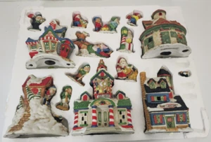 1992 Village Christmas Figurine Set Mercuries USA 15 Pieces - Picture 1 of 19