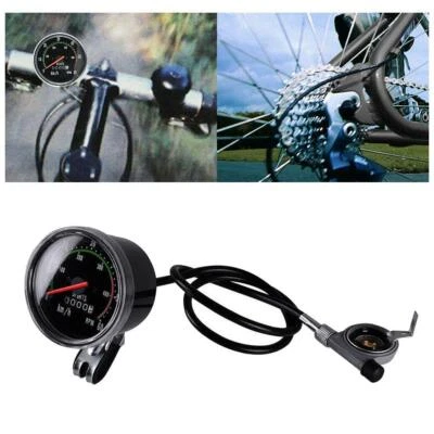 Waterproof  Bike Speedometer Analog Mechanical Odometer with Hardware - Image 1 of 4