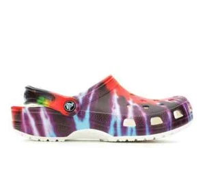Zuecos Crocs clásicos para hombre con gráficos tie dye 205453-90H coloridos 11 12 13 envío rápido - Imagen 1 de 8
