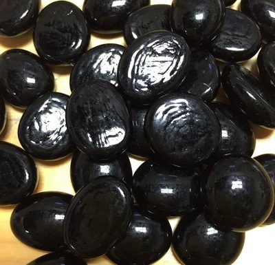 Gemas de vidrio SM NEGRO, azulejos de mosaico, canicas, pepitas  Foto 1 de 2