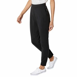 Eddie Bauer Jogger XXL 2XL Womens Black Lounge Side Pockets Athleisure Gym - Picture 1 of 6