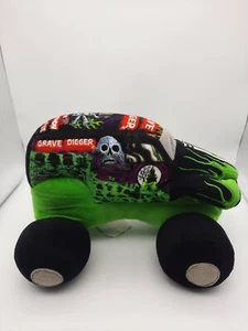 Peluche Monster Jam Grave Digger camion 14" coussin en peluche souple 2012 - Photo 1/9