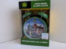 John Deere Alarm Clock w/Farm Scene Tractor 