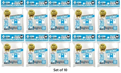 Broccoli Sleeves Protector BSP-14 Emboss&Clear M sized 68.5×93.0mm 80pcs x 10 - Image 1 of 2