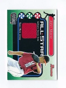 2004 Bowman Futures Game Gear Jersey reliquias #JM JOHN MAINE GRUPO B TARJETA CASI NUEVA/COMO NUEVA - Imagen 1 de 2